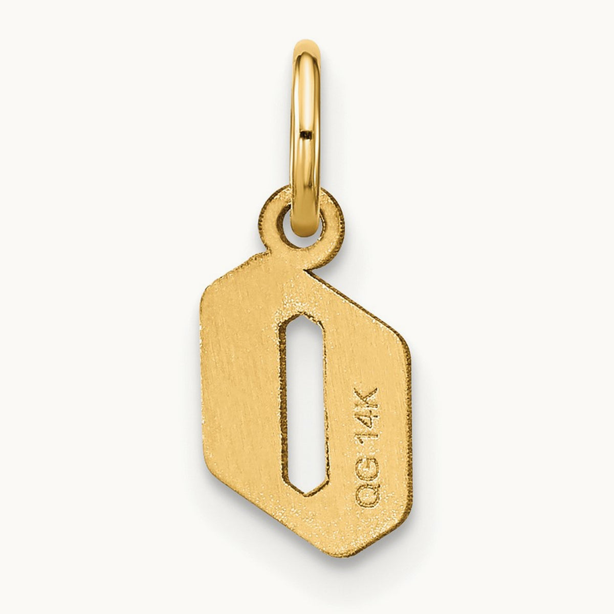 Lowercase Initial Pendant — O