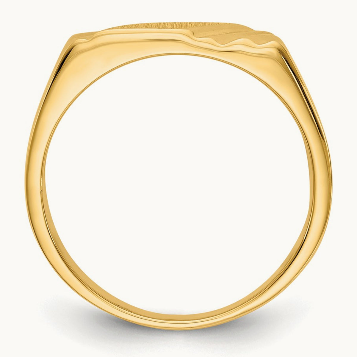 12.0 x Open Back Signet Ring, 6.0mm, 14K