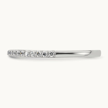 Diamond Wedding Band, 14K White Gold