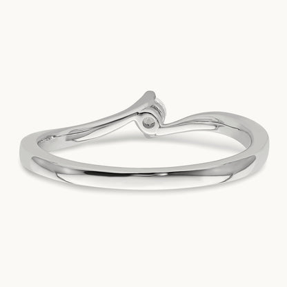 First Promise Polish Complete Round Diamond Promise/Engageme, 14K White Gold
