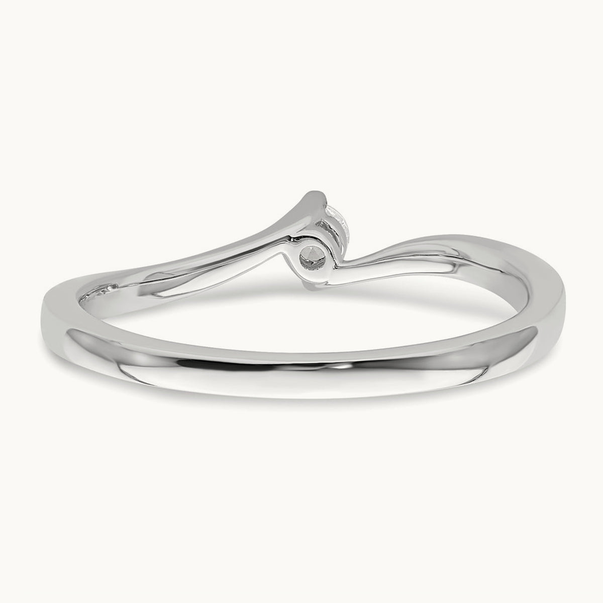 First Promise Polish Complete Round Diamond Promise/Engageme, 14K White Gold