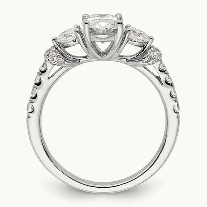 Semi-Mount Engagement Ring, 0.75 ct tw Lab-Grown Diamond