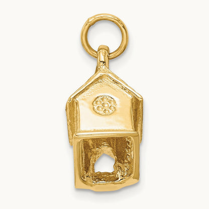 3-D Church Charm, 14K