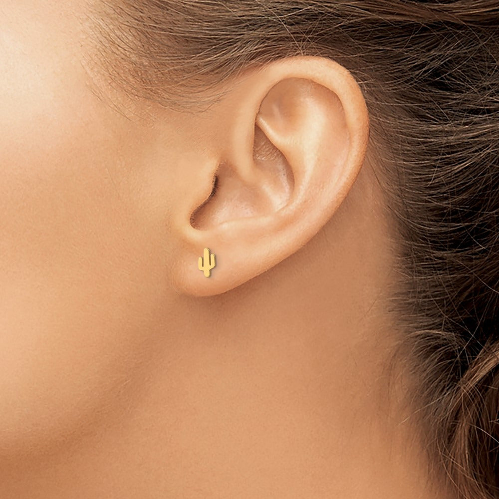 Polished Cactus Post Earrings — photo set