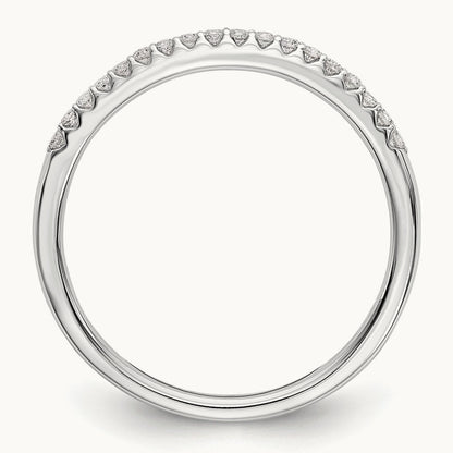 Diamond Wedding Band, 14K White Gold