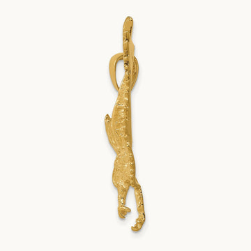 Textured Eagle Landing Pendant, 14K