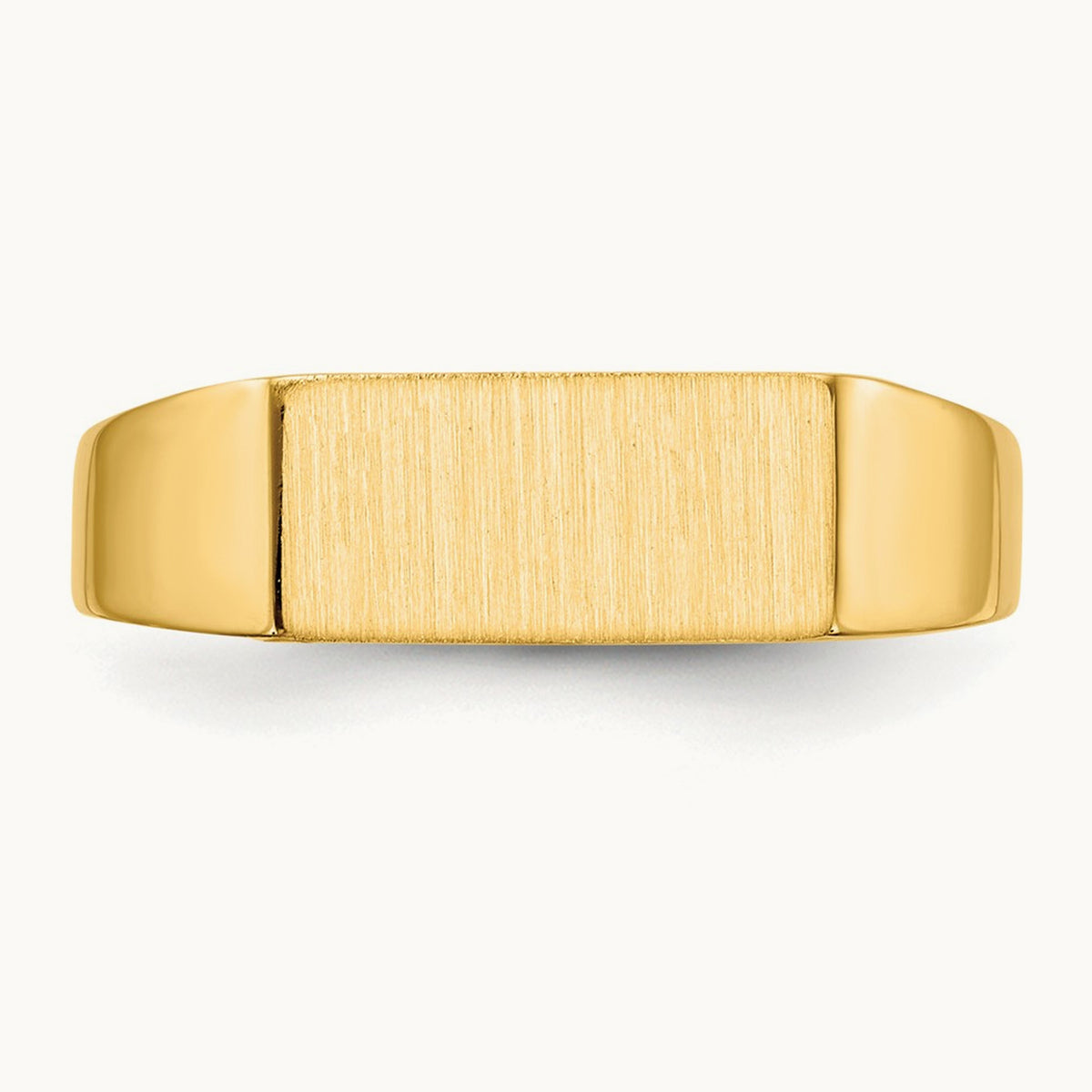 12.0x5. Open Back Signet Ring, 5mm, 14K