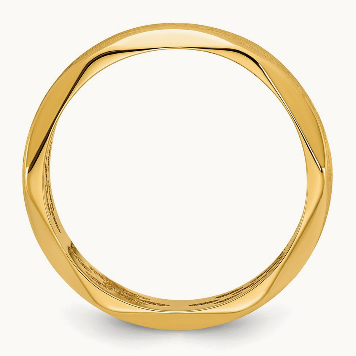 IB Goodman Men's Satin Ring, 4.7mm — 14K Yellow Gold