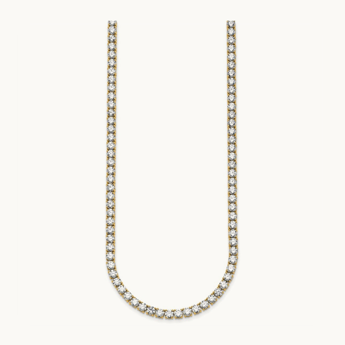 Straight Tennis Necklace, 27 1/4-36 ct Lab-Grown Diamond