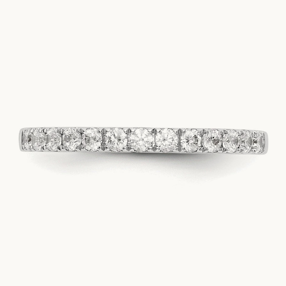 Diamond Wedding Band, 14K White Gold