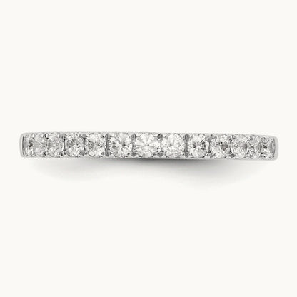 Diamond Wedding Band, 14K White Gold