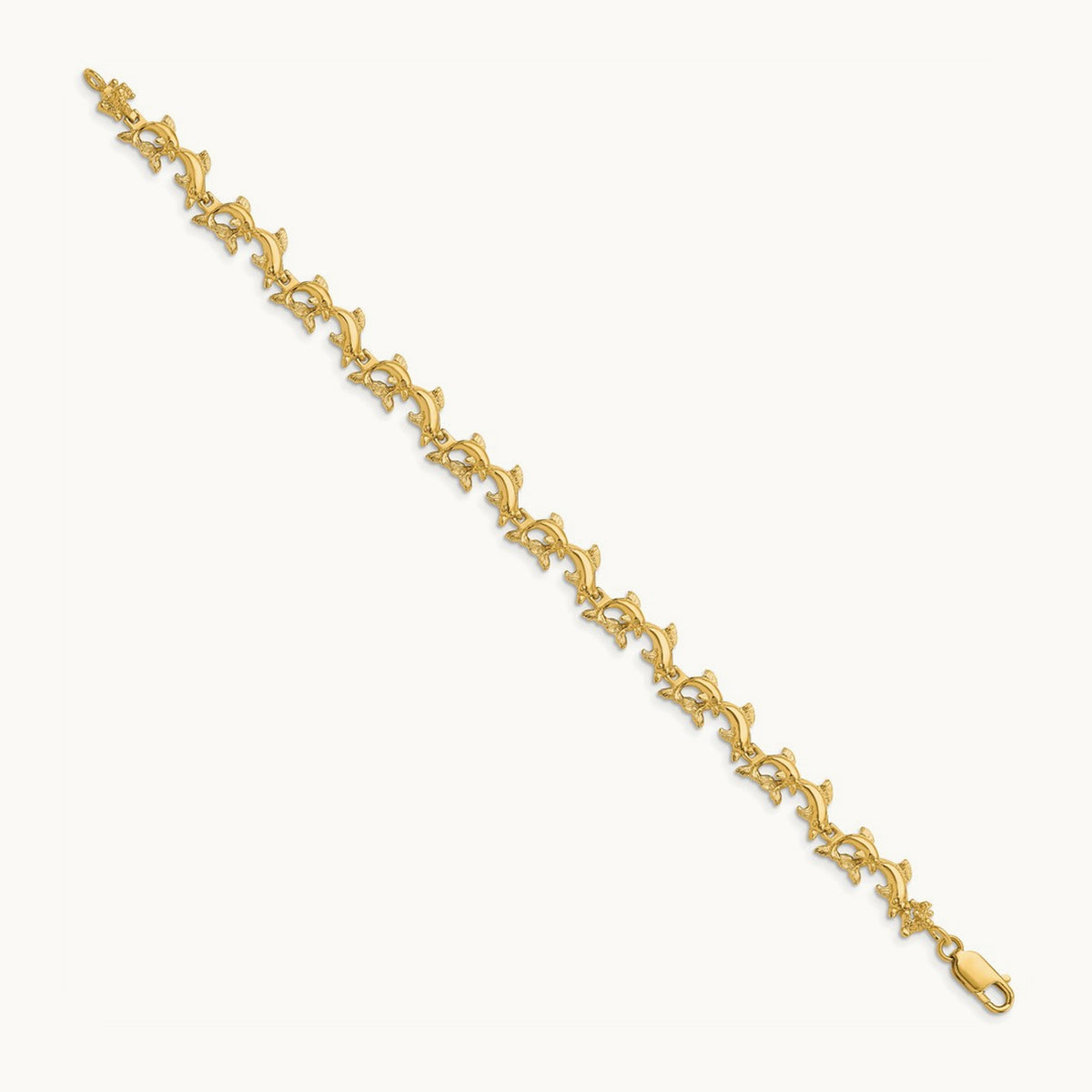 Dolphins Bracelet, 14K