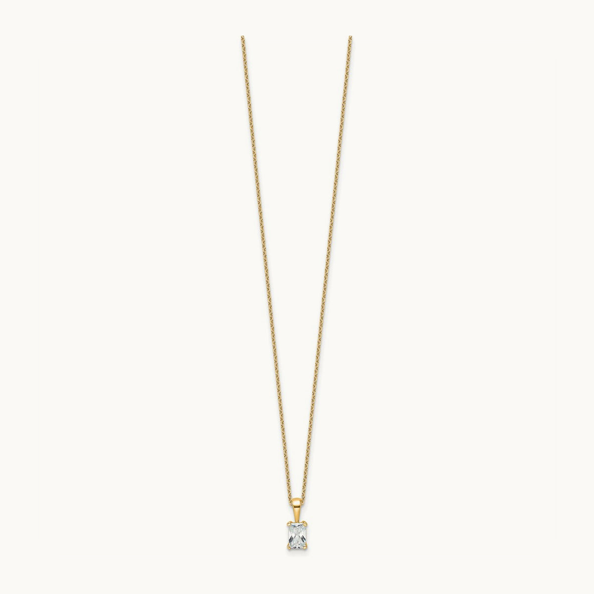 Radiant Pendant Necklace, 0.50-2.00 ct tw Lab-Grown Diamond — 1/2 ct, 14K Yellow Gold