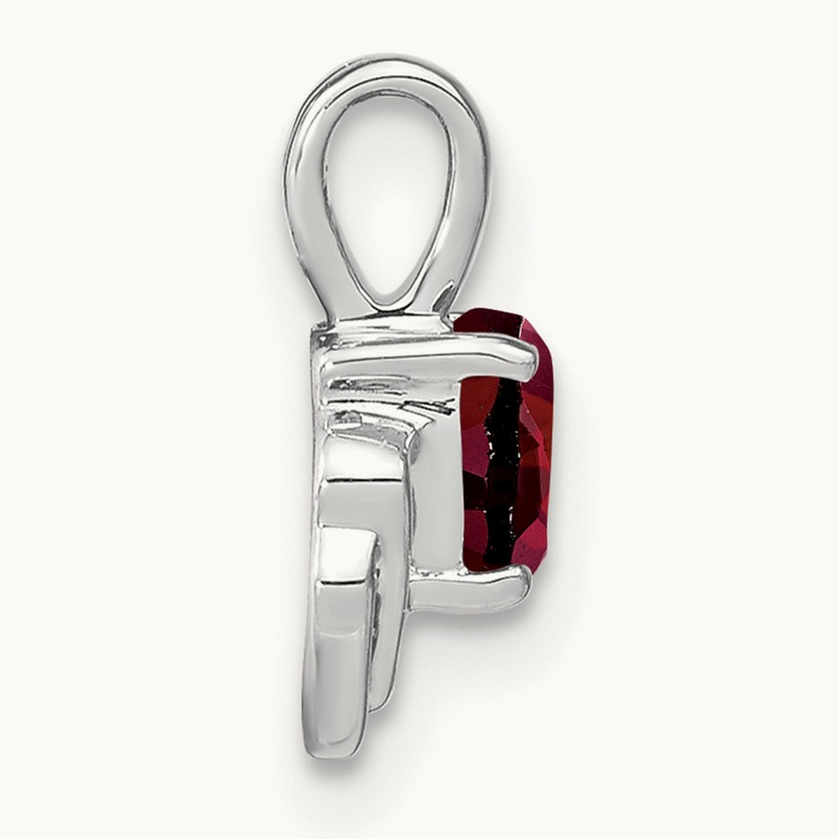 Garnet and Diamond Pendant — photo set