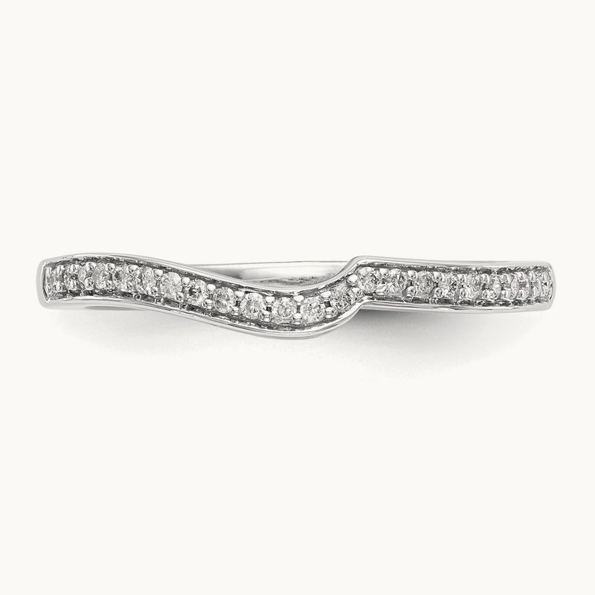 Diamond Wedding Band, 14K White Gold
