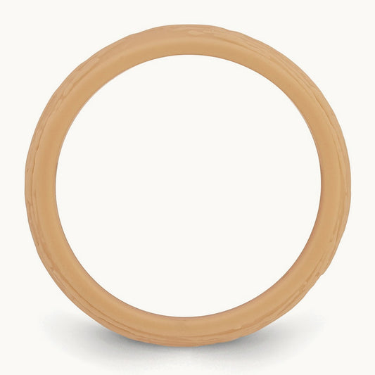 Silicone Sand/Tan 5.70mm Wood Grain Pattern Band