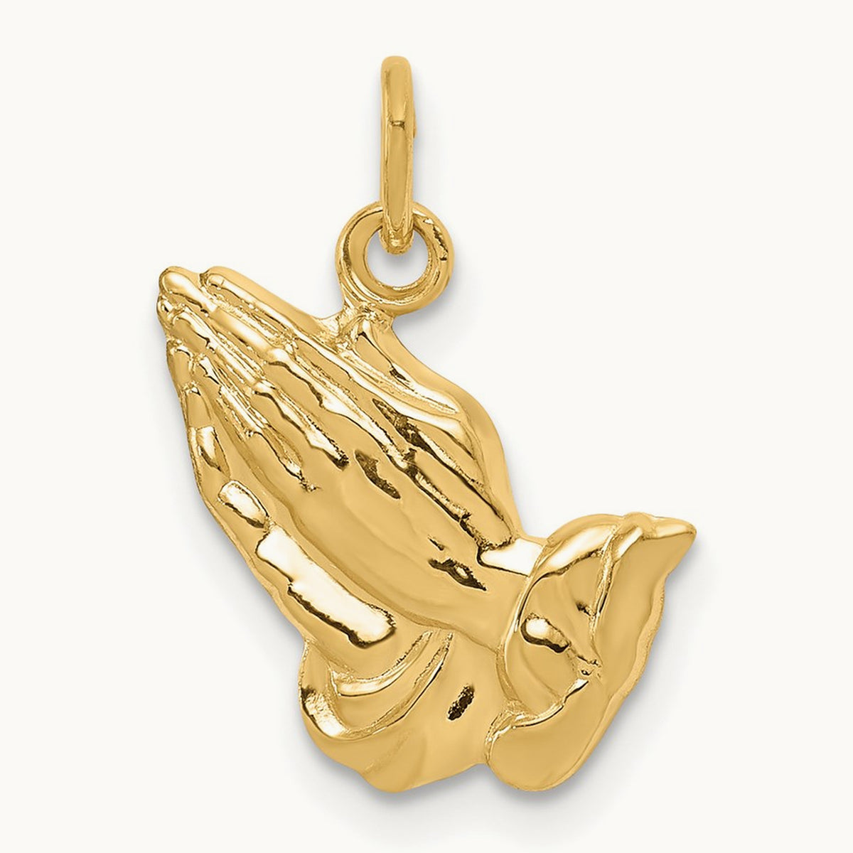 Praying Hands Charm, 14K