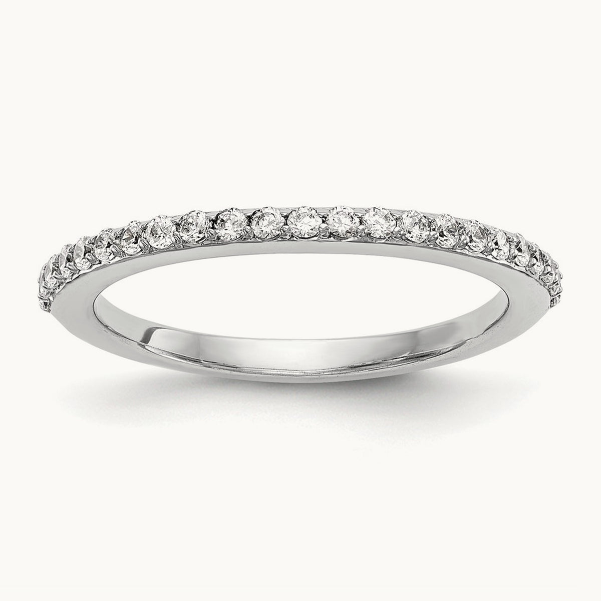 Shared-Prong Wedding Band — 2/7 ct, 7