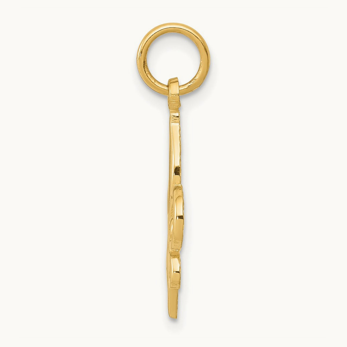 Fleur De Lis Charm — 14K Yellow Gold