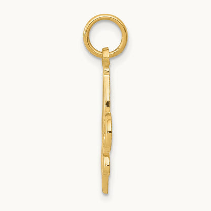 Fleur De Lis Charm — 14K Yellow Gold
