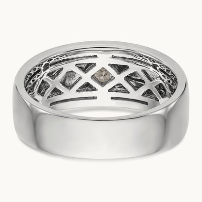 Enameled Men's Ring, 0.20 ct tw