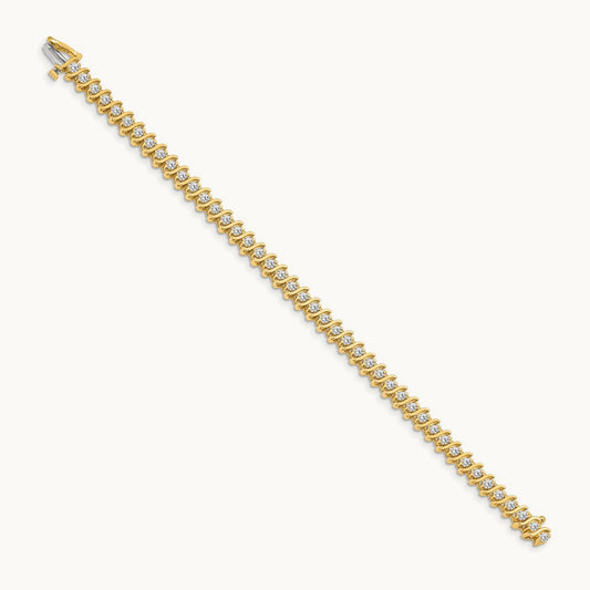 Round Tennis Bracelet, 3.00 ct tw Lab-Grown Diamond