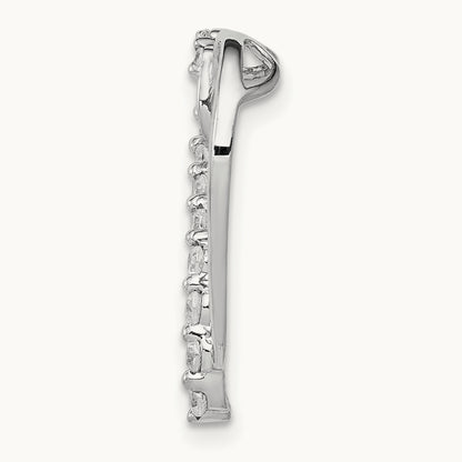 1/6ct. Diamond Heart Chain Slide — photo set