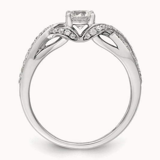 Bypass Engagement Ring, 0.75 ct tw Lab-Grown Diamond
