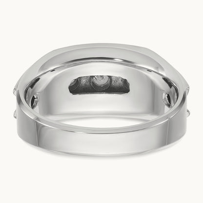IBGoodman Men's Diamond Complete Ring, 14K White Gold
