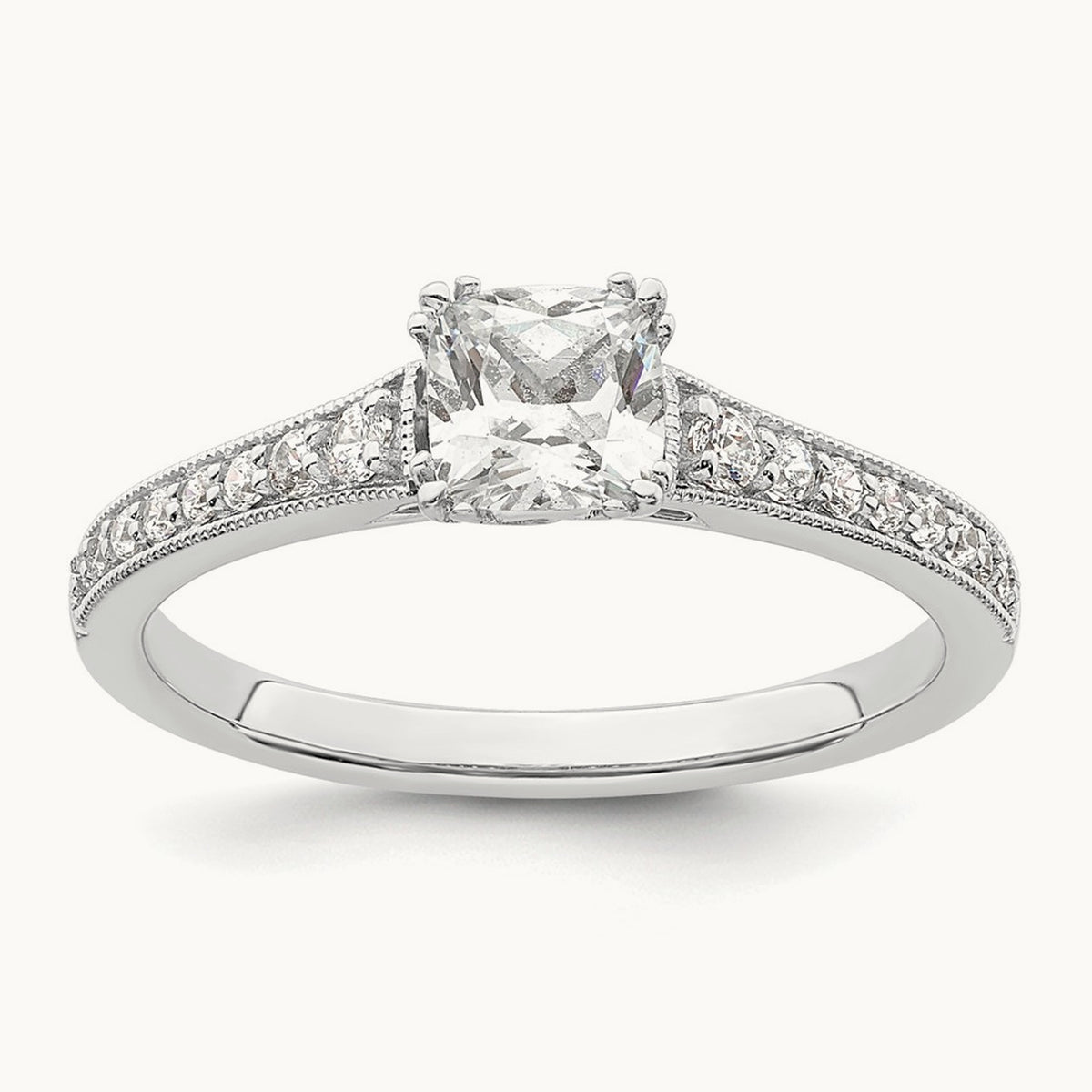 Cushion Semi-Mount Engagement Ring, 1/2-1 1/2 ct