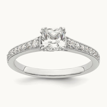 Cushion Semi-Mount Engagement Ring, 1/2-1 1/2 ct