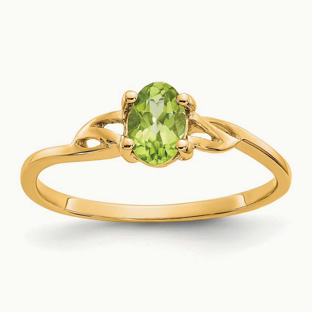 Peridot Birthstone Ring, 14K