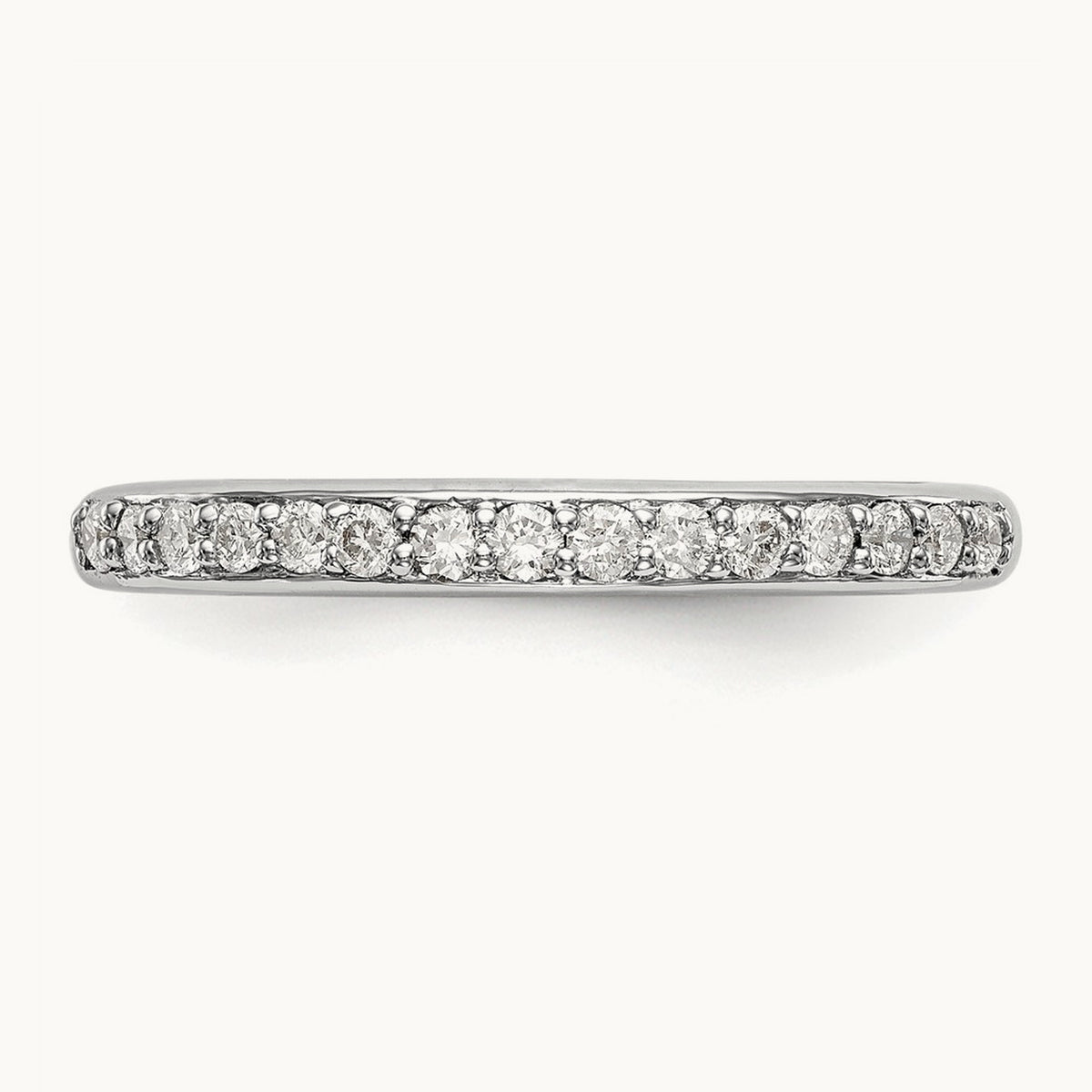 Diamond Wedding Band, 14K White Gold