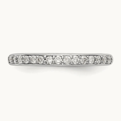 Diamond Wedding Band, 14K White Gold