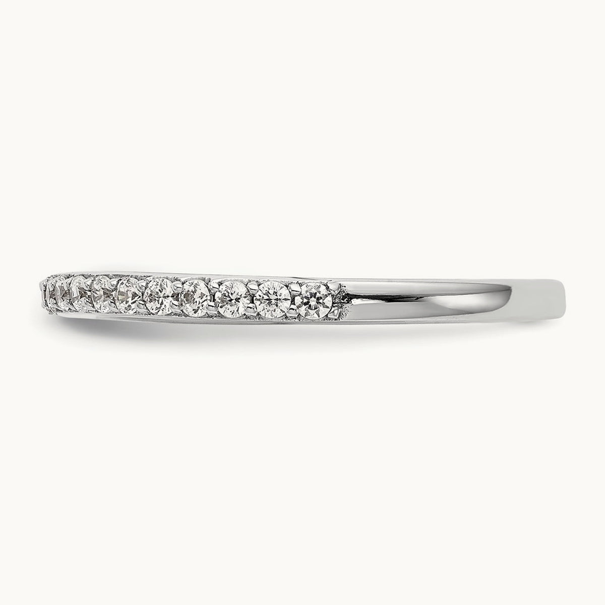 Diamond Wedding Band, 14K White Gold