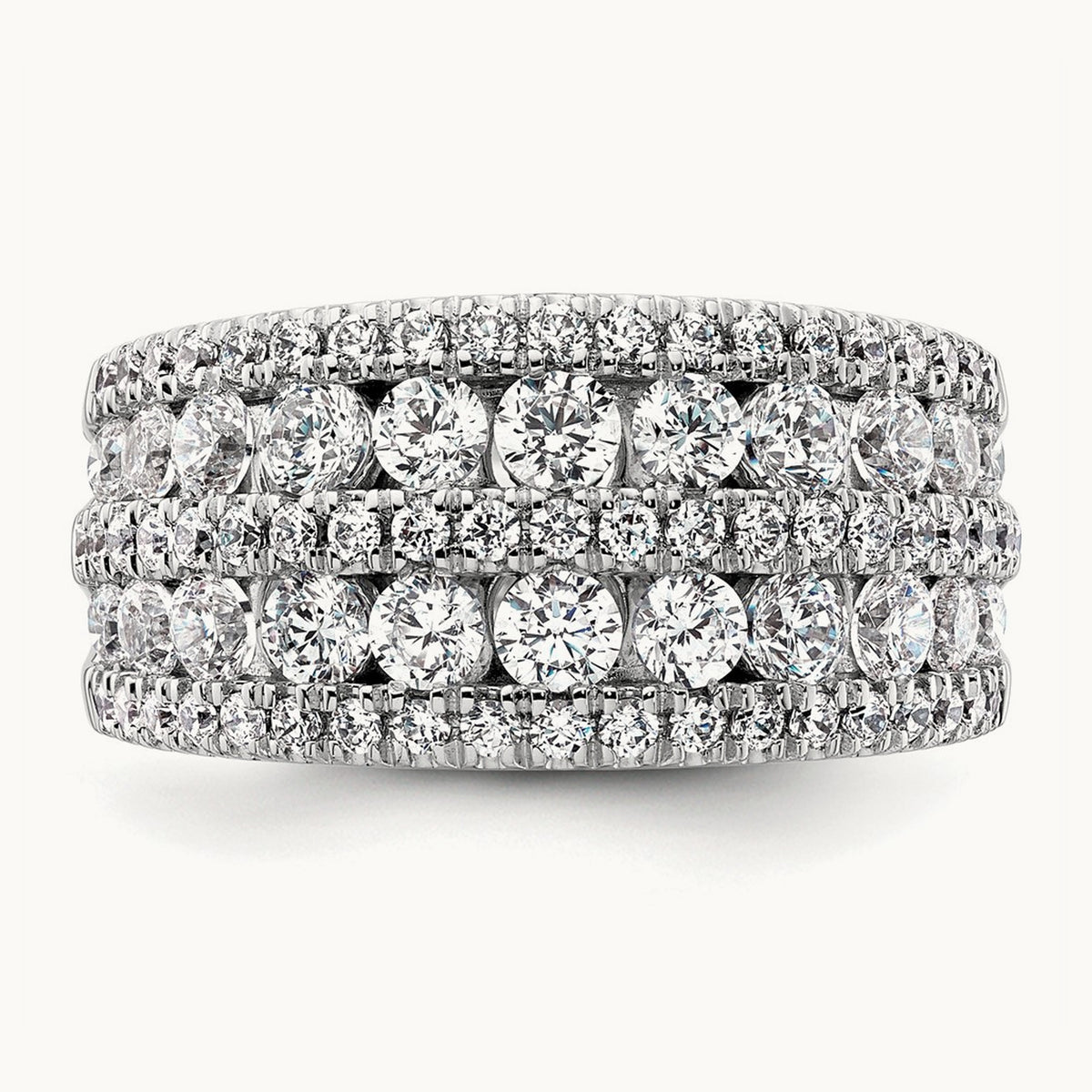 Fashion Band, 2.25 ct tw Lab-Grown Diamond — 14K White Gold
