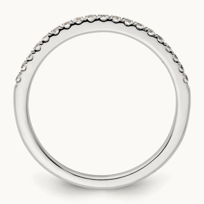 Diamond Wedding Band, 14K White Gold