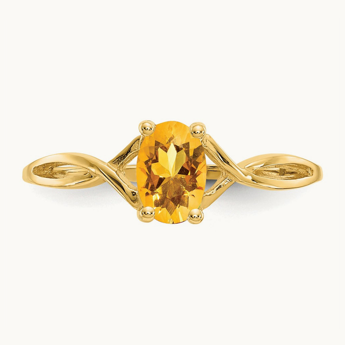 Citrine Birthstone Ring, 14K