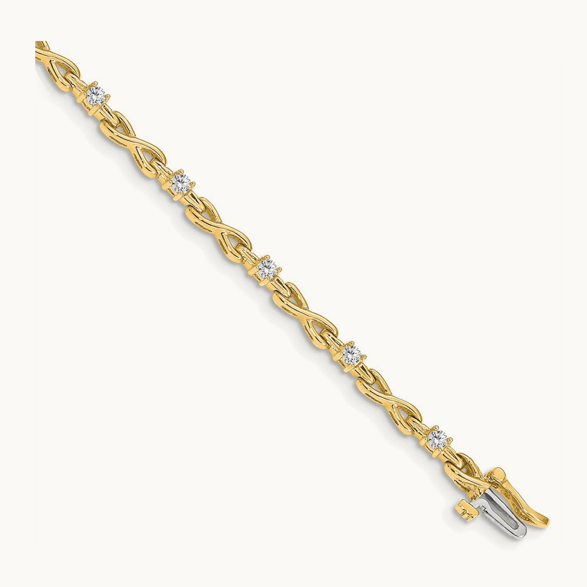 Fancy Link Tennis Bracelet, 0.50 ct tw Lab-Grown Diamond