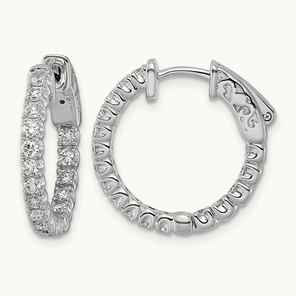TO in & Out Hoops, 1.00 ct tw Lab-Grown Diamond