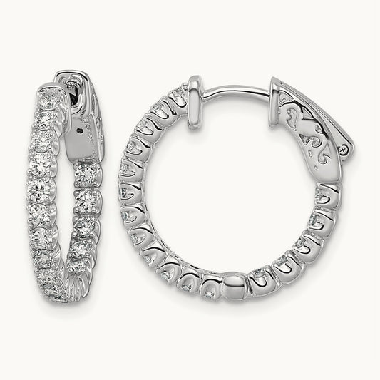 TO in & Out Hoops, 1.00 ct tw Lab-Grown Diamond