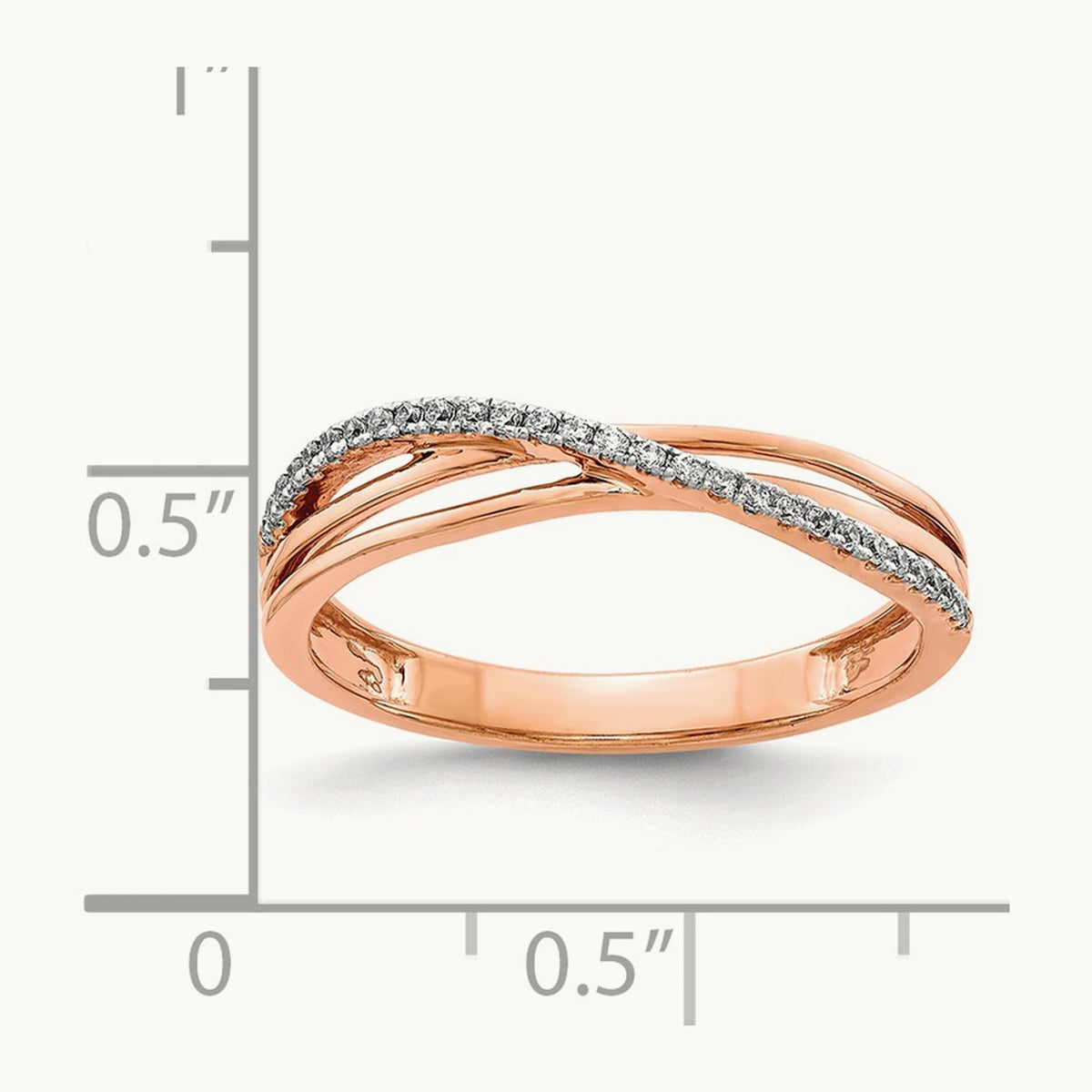 Diamond Ring, 14K Rose Gold