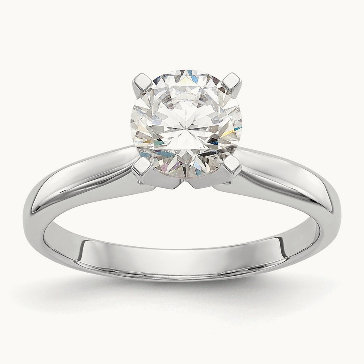 1/2ct. Medium Weight Airline 4-Prong Mounting, 14K White Gold