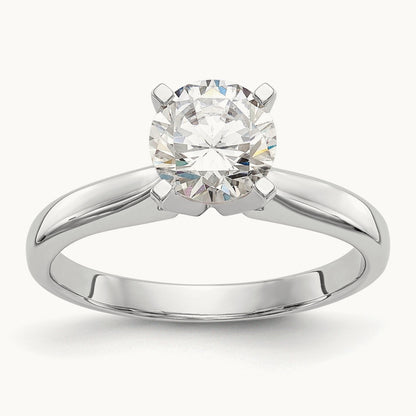 1/2ct. Medium Weight Airline 4-Prong Mounting, 14K White Gold