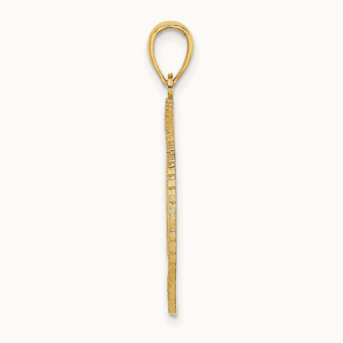 BAHAMAS Crest In Textured Frame Charm, 14K