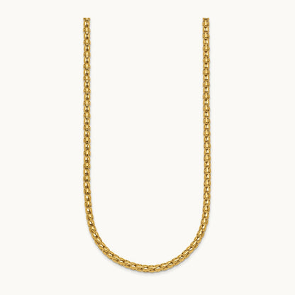Polished Fancy Necklace, 3.5mm, 14K