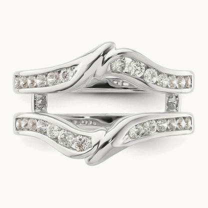 Diamond Guard, 14K Gold — 14K White Gold