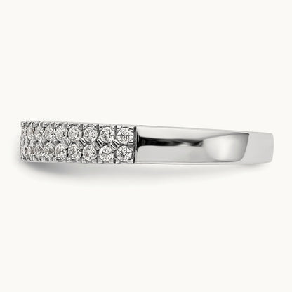 Double Row Band, 0.50 ct tw Lab-Grown Diamond