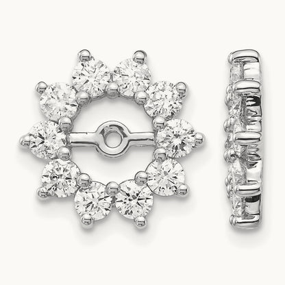 A Fancy Diamond Earring Jacket, 14K White Gold