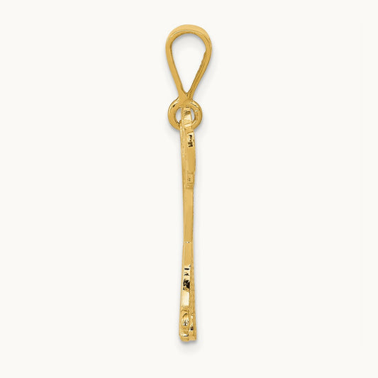 Mastiff Pendant, 14K